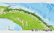 Satellite 3D Map of Comarca de San Blas, physical outside
