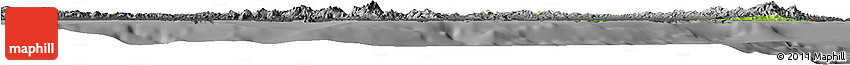 Physical Horizon Map of Comarca De San Blas, darken, desaturated