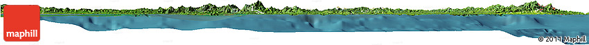 Physical Horizon Map of Comarca De San Blas, satellite outside