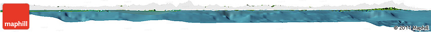 Satellite Horizon Map of Comarca De San Blas, single color outside