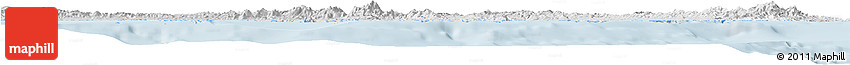 Silver Style Horizon Map of Comarca De San Blas