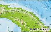 Physical Map of Comarca de San Blas