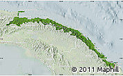 Satellite Map of Comarca de San Blas, lighten