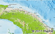 Shaded Relief Map of Comarca de San Blas, physical outside