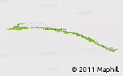 Physical Panoramic Map of Comarca de San Blas, cropped outside