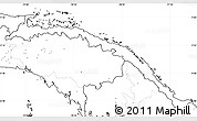 Blank Simple Map of Comarca de San Blas, no labels