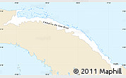 Classic Style Simple Map of Comarca de San Blas, single color outside