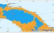 Political Simple Map of Comarca de San Blas