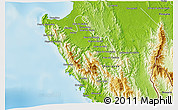 Physical 3D Map of Sambu