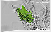 Satellite 3D Map of Sambu, lighten, desaturated