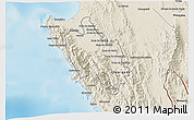 Shaded Relief 3D Map of Sambu
