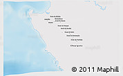 Shaded Relief 3D Map of Sambu, single color outside