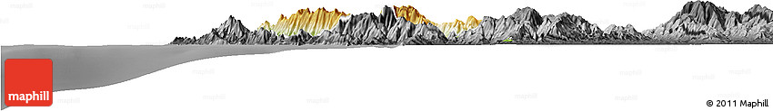 Physical Horizon Map of Sambu, darken, desaturated