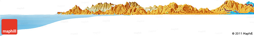 Physical Horizon Map of Sambu, political outside