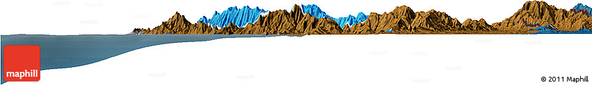 Political Horizon Map of Sambu, darken