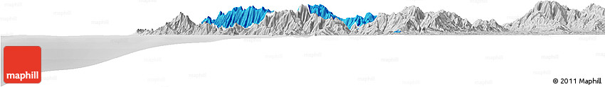 Political Horizon Map of Sambu, lighten, desaturated