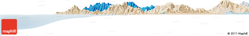 Political Horizon Map of Sambu, lighten