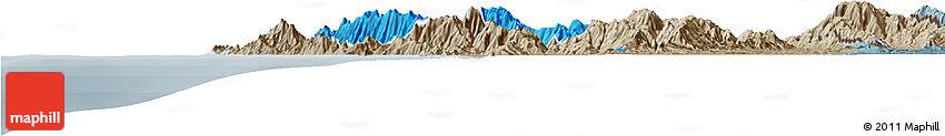 Political Horizon Map of Sambu, semi-desaturated
