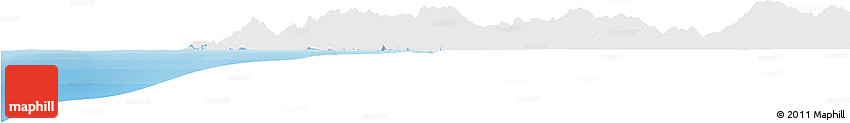 Political Horizon Map of Sambu, single color outside