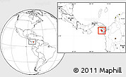 Blank Location Map of Sambu, highlighted parent region, within the entire country