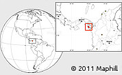 Blank Location Map of Sambu, highlighted parent region