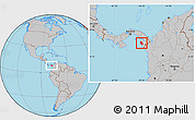 Gray Location Map of Sambu