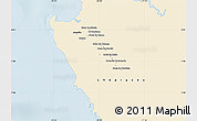 Classic Style Map of Sambu, single color outside