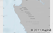 Gray Map of Sambu, single color outside