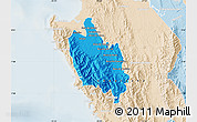 Political Map of Sambu, lighten