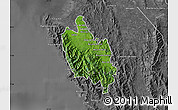 Satellite Map of Sambu, desaturated