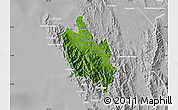 Satellite Map of Sambu, lighten, desaturated