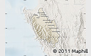 Shaded Relief Map of Sambu, lighten