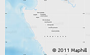 Shaded Relief Map of Sambu, single color outside