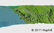 Satellite Panoramic Map of Sambu