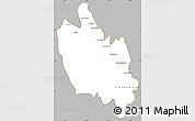 Gray Simple Map of Sambu, cropped outside