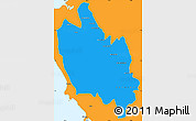 Political Simple Map of Sambu