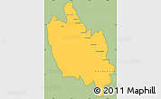 Savanna Style Simple Map of Sambu, cropped outside