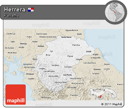 Classic Style 3D Map of Herrera