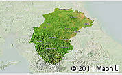 Satellite 3D Map of Herrera, lighten