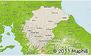 Shaded Relief 3D Map of Herrera, physical outside