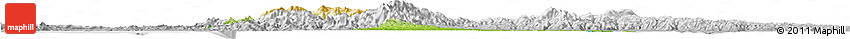 Physical Horizon Map of Herrera, lighten, desaturated