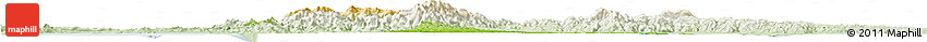Physical Horizon Map of Herrera, lighten