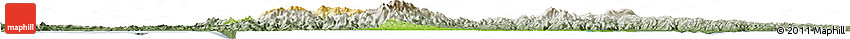 Physical Horizon Map of Herrera, semi-desaturated