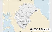 Classic Style Map of Herrera, single color outside