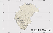 Shaded Relief Map of Herrera, cropped outside