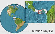 Satellite Location Map of Parita, highlighted country, highlighted parent region