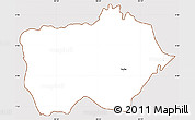 Classic Style Simple Map of Parita, cropped outside