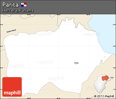 Classic Style Simple Map of Parita