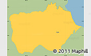 Savanna Style Simple Map of Parita, single color outside