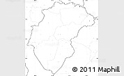 Blank Simple Map of Herrera, no labels